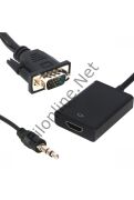 FULLY G-537K VGA ERKEK TO HDMI DİŞİ DÖNÜŞTÜRÜCÜ KABLO