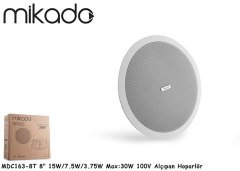 MİKADO MDC163-8T ALÇIPAN HOPARLÖR 100V 8-20.3cm 15W/7.5W/3.75W MAX:30W BEYAZ ALÇIPAN HOPARLÖR