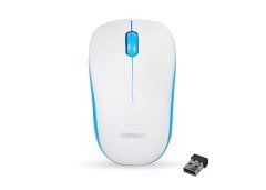 EVEREST SM-165 MOUSE 10 METRE UZAKLIK 2.4GHZ OPTİK SENSÖRLÜ KABLOSUZ USB MOUSE MAVİ/BEYAZ