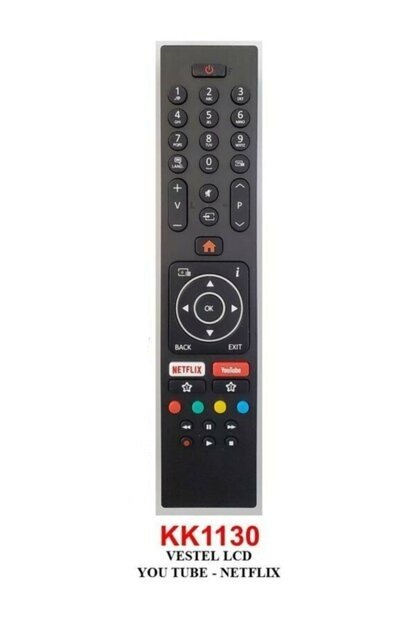 LCD TELEVİZYON KUMANDASI VESTEL NETFLİX-YOUTUBE TUŞLU LCD UZAKTAN TELEVİZYON KUMANDASI KK1130