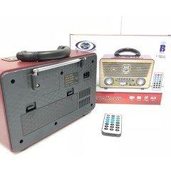EVERTON RT-853 RADYO 220V 50 HZUSB/SD/FM/AM/MP3/AUXBLUETOOTHLU KUMANDALI ŞARJLI MÜZİK KUTUSU RADYO