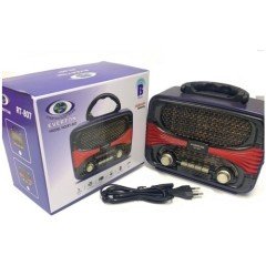 EVERTON RT-807 RADYO 4OHM 220V 50HZ  FM-USB-SD-BT-SD-TF-MP3-AUX  ŞARJLI BLUETOOTHLU NOSTALJİK RADYO