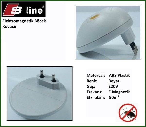S-LINE KV-0322 HAMAMBÖCEĞİ KOVUCU SENSÖRLÜ ELEKTROMANYETİK SPEAKER HAMAMBÖCEĞİ KOVUCU