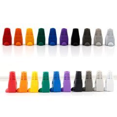 Filonline Rj-45 Kılıf RJ-45 Konnektör Koruyucu Kılıf Cover RJ45 Plastik Kılıf Yeşil 25'li Paket