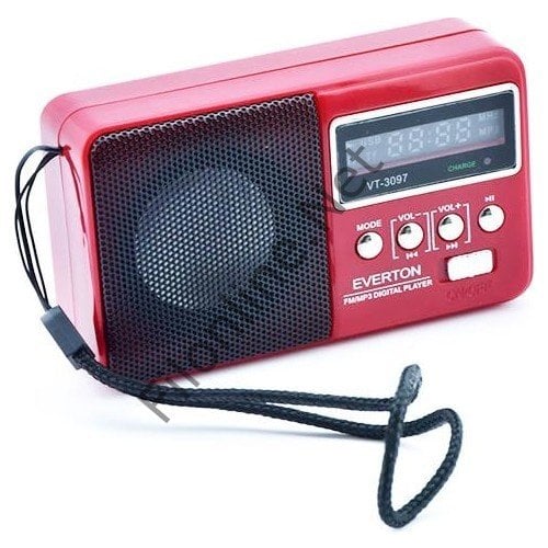 Everton RT-303BT Radyo Müzik Kutusu USB/SD/TF/AUX Mini Wireless Speaker KIRMIZI