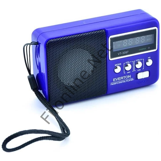 Everton RT-303BT Radyo Müzik Kutusu USB/SD/TF/AUX Mini Wireless Speaker MAVİ