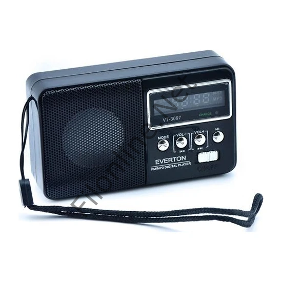 Everton RT-303BT Radyo Müzik Kutusu USB/SD/TF/AUX Mini Wireless Speaker SİYAH