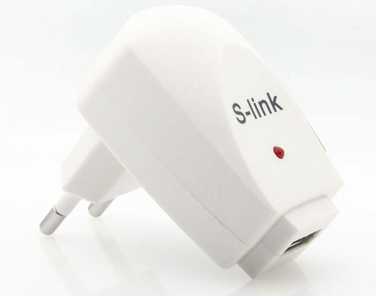USB ŞARJ ALETİ LEDLİ GÖSTERGE 1000 MA 220 DEN USB ŞARJ ALETİ S-LINK SLX-47A