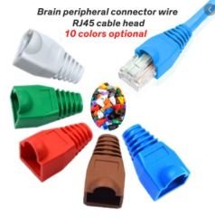 Rj-45 Kılıf RJ-45 Konnektör Koruyucu Kılıf RJ-45 Cover RJ45 Plastik Kılıf Sarı 25'li Paket