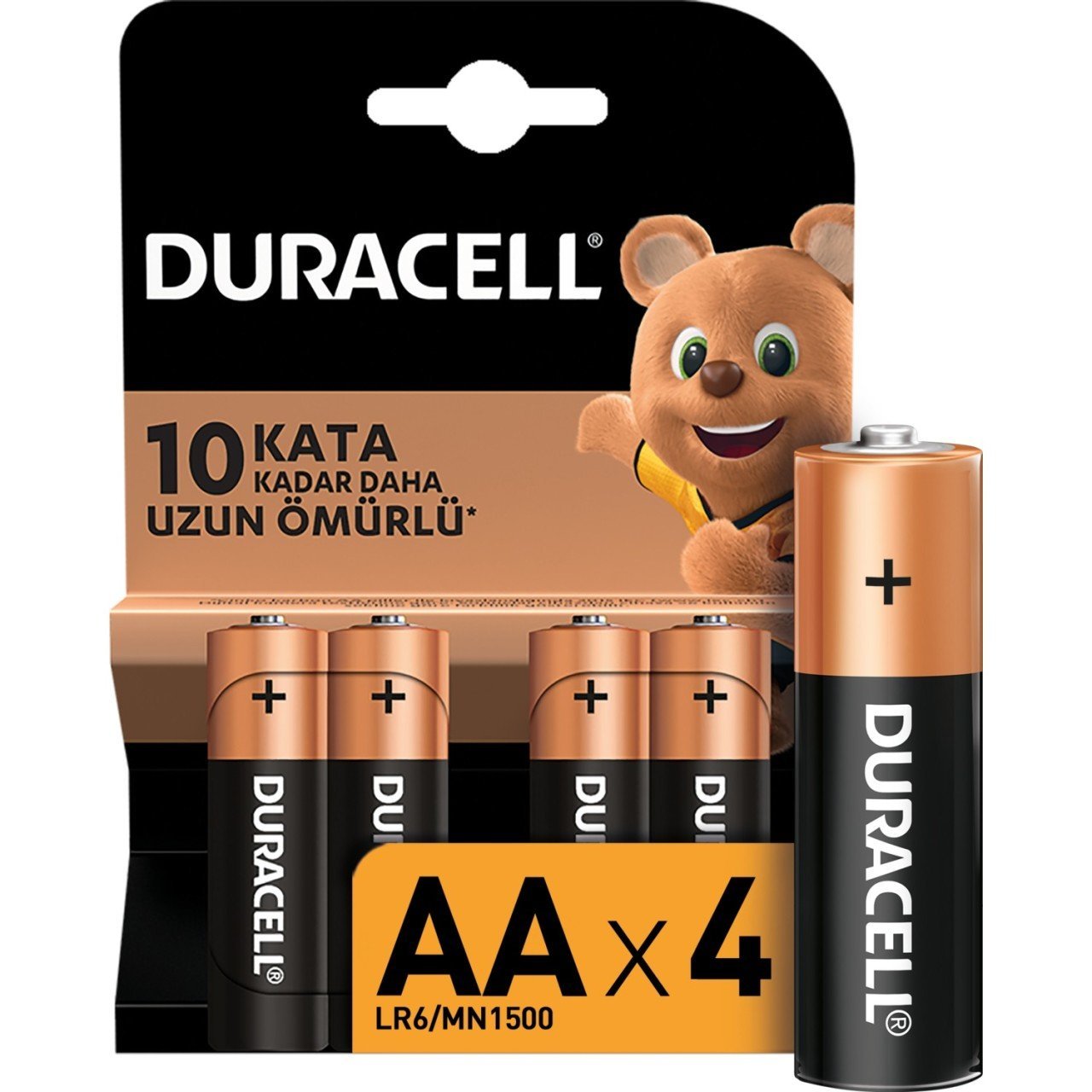 DURACELL ALKALİN KALEM PİL AA 1,5V 4'LÜ PAKET PİL LR6