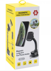 H-CT303 ARAÇ İÇİ TELEFON TUTUCU 360°DÖNER STAND MANYETİK UZUN KOL ARAÇ İÇİ TELEFON TUTUCU MAGNETIC