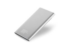 S-LINK IP-P22 POWERBANK 4000MAH 1-2A  DC 5V/1A ALÜMİNYUM SLİM TAŞINABİLİR PİL ŞARJ CİHAZI GÜMÜŞ