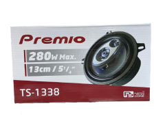 PRREMIO TS-1338 OTO HOPARLÖR 280 WATT 93DB 4 OHMS 13CM 5 1/4'' OTO HOPARLÖR