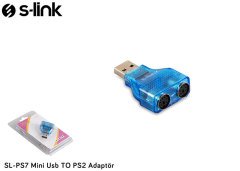 S-LINK SL-PS7 ADAPTÖR MİNİ USB TO PS2