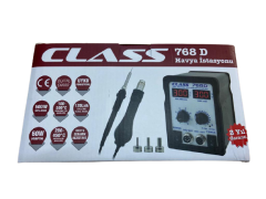 CLASS 768 D SICAK HAVYA VE LEHİMLEME İSTASYONU 500W ÜFLEME 60W HAVYA VE LEHİMLEME İSTASYONU