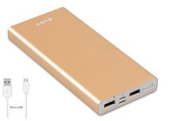 S-LINK IP-G11 POWERBANK 10000MAH IRON 5V-1A TAŞINABİLİR PİL ŞARJ CİHAZI GOLD