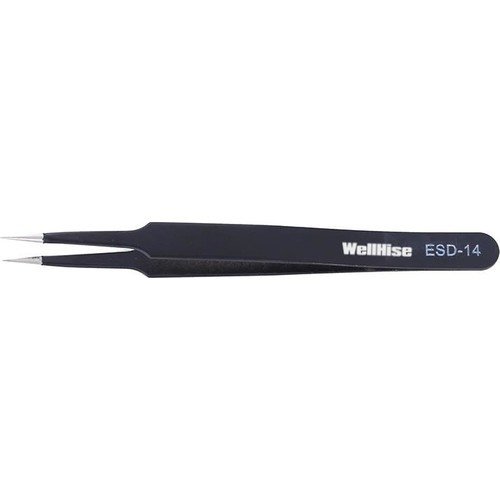 WELLHISE ST-14 CIMBIZ PROFESYONEL CIMBIZ ANTİSTATİK TWEEZERS MANYETİK OLMAYAN CIMBIZ 110MM