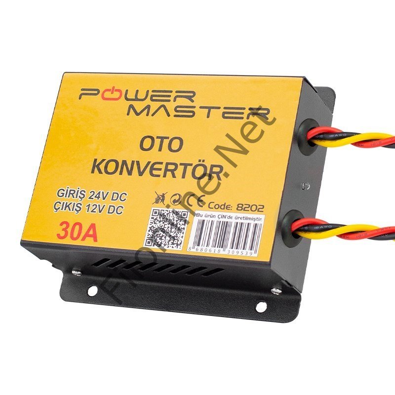 POWERMASTER 8202 24V DC -12V DC VOLT 30 AMPER OTO KONVERTÖR
