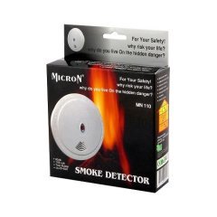 MICRON MN 110 DUMAN DEDEKTÖRÜ 9V 85DB 3 METREYE KADAR SESLİ İKAZ TEST BUTONU SİSTEMİ DUMAN DEDEKTÖRÜ