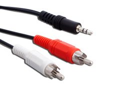 S-LINK SL-875 SES KABLOSU 5 METRE 3.5mm/M TO 2CA/M SES KABLOSU