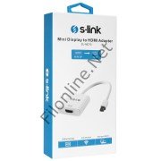 S-LINK SL-MD75 MİNİ DISPLAY TO HDMI 15CM DISPLAYDAN HDMI'YA ÇEVİRİCİ ADAPTÖR