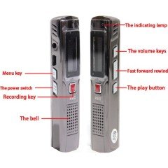 KİNGBOSS Ses Kayıt Cihazı  Dijital 8GB Hafıza 650 SAAT MP3/WMA/ASF/ WAV SES KAYIT CİHAZI