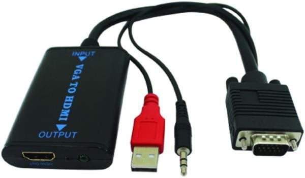 CLASS HD-C14 VGA-HDMI ÇEVİRİCİ (SES'Lİ) VGA+AUDİO-HDMI ÇEVİRİCİ