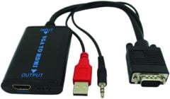 CLASS HD-C14 VGA-HDMI ÇEVİRİCİ (SES'Lİ) VGA+AUDİO-HDMI ÇEVİRİCİ