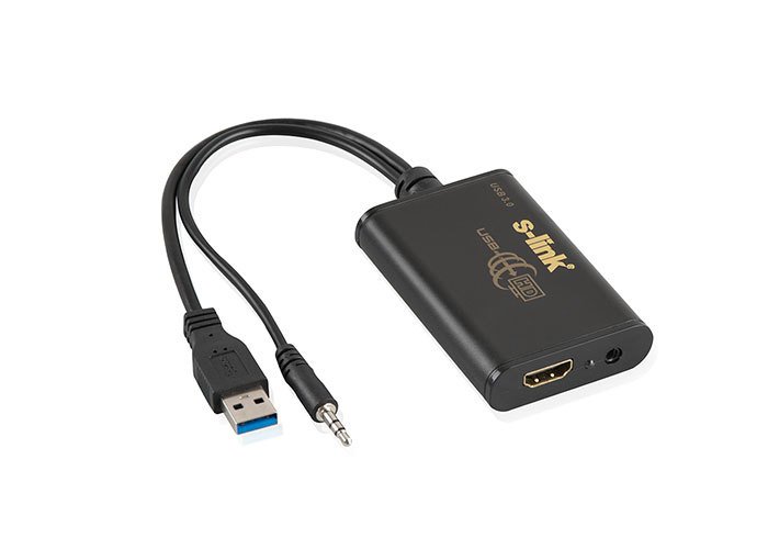 S-LINK SL-UH30 ÇEVİRİCİ ADAPTÖR USB 3.0 TO HDMI ÇEVİRİCİ ADAPTÖR