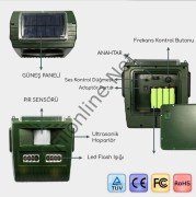MY SMART HOUSE KV-0192B YABANİ HAYVAN KOVUCU SOLAR HAYVAN VE KUŞ KOVUCU