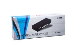 S-LINK SL-18AV SPLITTER 8'Lİ 50HZ YALITIMLI AV SPLITTER