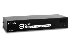 S-LINK SL-18AV SPLITTER 8'Lİ 50HZ YALITIMLI AV SPLITTER