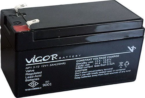 VİGOR AKÜ 12V 1.31AH KAPASİTELİ AKÜ UPS/AKÜLLÜ ARABA/MOTOSİKLET/ALARM/KAMERALARDA KULLANILAN AKÜ