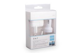 S-LINK IP-5510 ŞARJ CİHAZI IPAD 4/MİNİ 2000MA 240V ÇAKMAKLIK 3 IN 1 EV +ARAÇ+ DATA ŞARJ KABLOSU