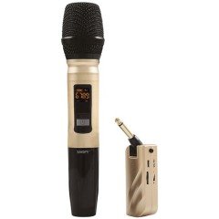 SNOPY SN-U22 EL MİKROFONU UHF LED GÖSTERGELİ 10 KANAL 180° HAREKETLİ JAK KABLOSUZ EL MİKROFONU