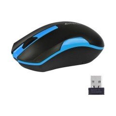 A4 TECH 200N MOUSE KABLOSUZ 1000DPİ V TRACK NANO R-F ALICILI KABLOSUZ MOUSE MAVİ G3