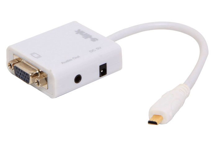 S-LINK SL-MCHVS20 ÇEVİRİCİ 30CM MICRO HDMI TO VGA + AUDIO ÇEVİRİCİ