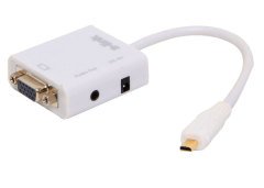 S-LINK SL-MCHVS20 ÇEVİRİCİ 30CM MICRO HDMI TO VGA + AUDIO ÇEVİRİCİ