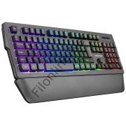 RAMPAGE KB-R62 CLASSY RGB AYDINLATMALI MAKROLU BİLEKLİK DESTEKLİ GAMING OYUNCU KLAVYESİ
