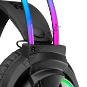 RAMPAGE RM-K17 X-MONARCH SİYAH USB 7.1 RGB HEADBAND GAMING MİKROFONLU OYUNCU KULAKLIĞI