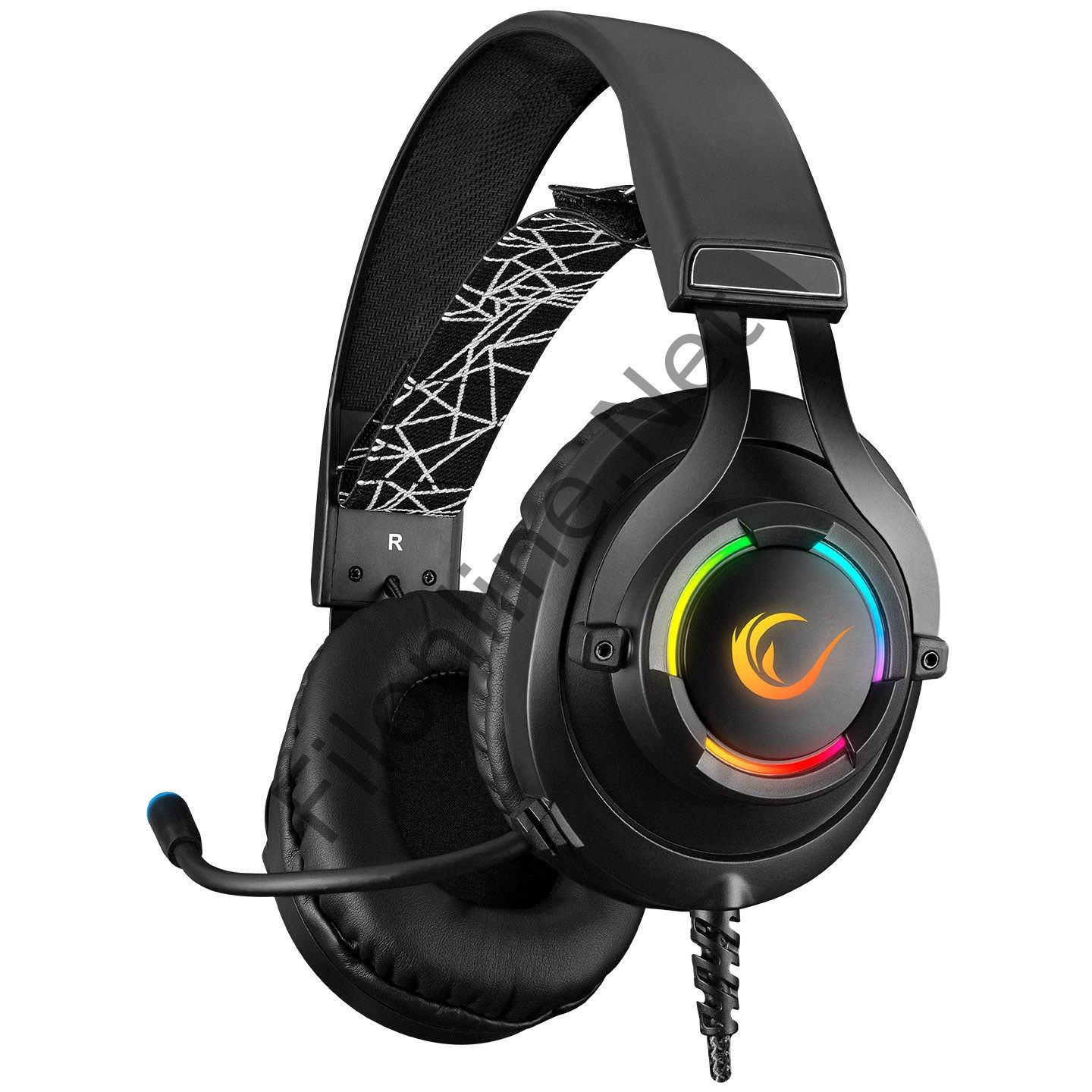 RAMPAGE RM-K18 DOUBLE SİYAH USB 7.1 RGB LEDLİ GAMING OYUNCU MİKROFONLU KULAKLIK