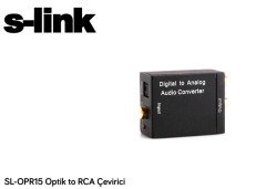 S-LINK SL-OPR15 ÇEVİRİCİ ADAPTÖR OPTİK TO RCA TAK VE ÇALIŞTIR  TAŞINABİLİR ESTETİK ÇEVİRİCİ