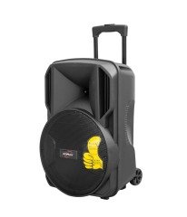 SUNPLUS HT-1538 HOPARLÖR 15'' 38CM SD/MMC/USB/MP3/FM BT'LU LCD EKRAN KUMANDALI TAŞINABİLİR HOPARLÖR