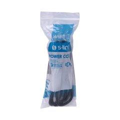 S-LINK SL-P17 POWER KABLO 1.5 METRE 0.75mm TİP C ( AVRUPA FİŞ)/TİP F AC GÜÇ KABLOSU LÜKS POWER KABLO