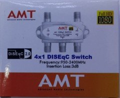 AMT 052 Switch 4x1 DISEqC Switch Full HD 1080P 4x1 DISEqC Switch