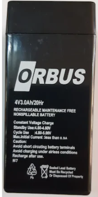 Orbus Kuru Akü 4V 3.0AH 20HR Kuru Akü