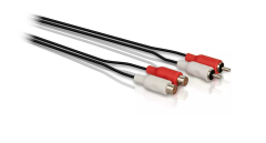 PHILIPS SWA2526W/10 SES KABLOSU 1.5 METRE BAKIR KORUMALI ERKEK-DİŞİ STEREO SES KABLOSU