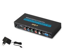 S-LINK SL-VH57 ÇEVİRİCİ VGA+YPBPR TO HDMI ÇEVİRİCİ DC/5V 1080P 3D HIZLANDIRICILI HDMI DÖNÜŞTÜRÜCÜ