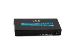 S-LINK SL-VH57 ÇEVİRİCİ VGA+YPBPR TO HDMI ÇEVİRİCİ DC/5V 1080P 3D HIZLANDIRICILI HDMI DÖNÜŞTÜRÜCÜ
