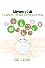 GP CR2016 GPCR2016-U1 DÜĞME PİL 3V LİTYUM TEK KULLANIMLİK DÜĞME PARA PİL